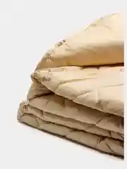Горчичный одеяло овечья шерсть, всесезонное, ТИК