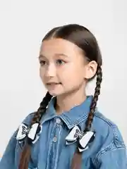 Черный бантики для волос/школьные банты