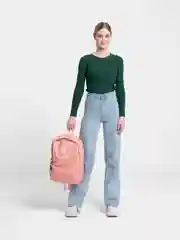 Зеленый рюкзак женский 4 в 1 с брелком