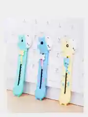 Бирюзовый яркий нож, канцелярский, классический