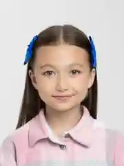 Синий детская заколка, с бантом из репсовой ленты, 2 штуки