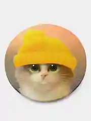 Голубой держатель для телефона PopSocket (попсокет), с рисунками