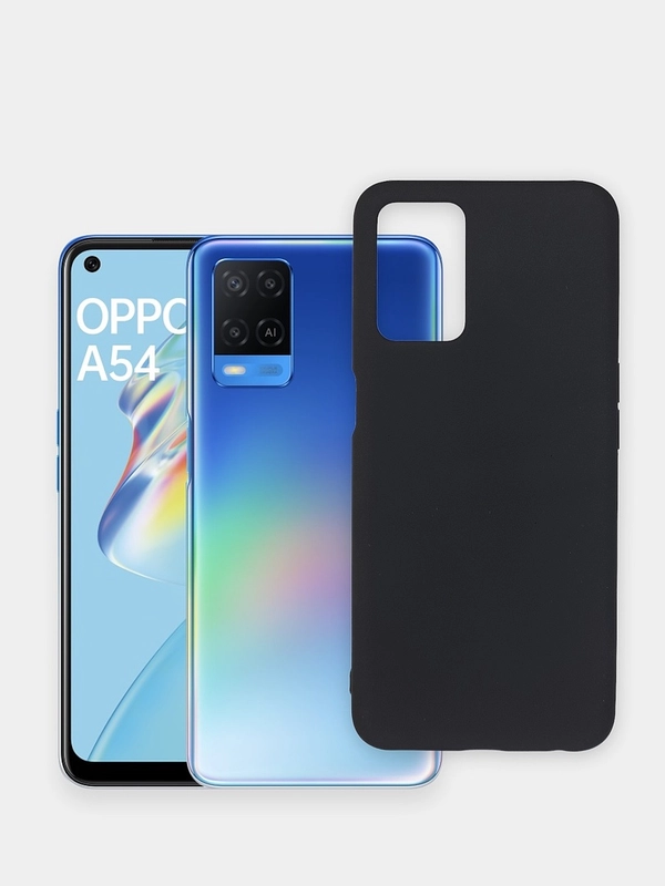 Чехол Oppo A54 черный силиконовый