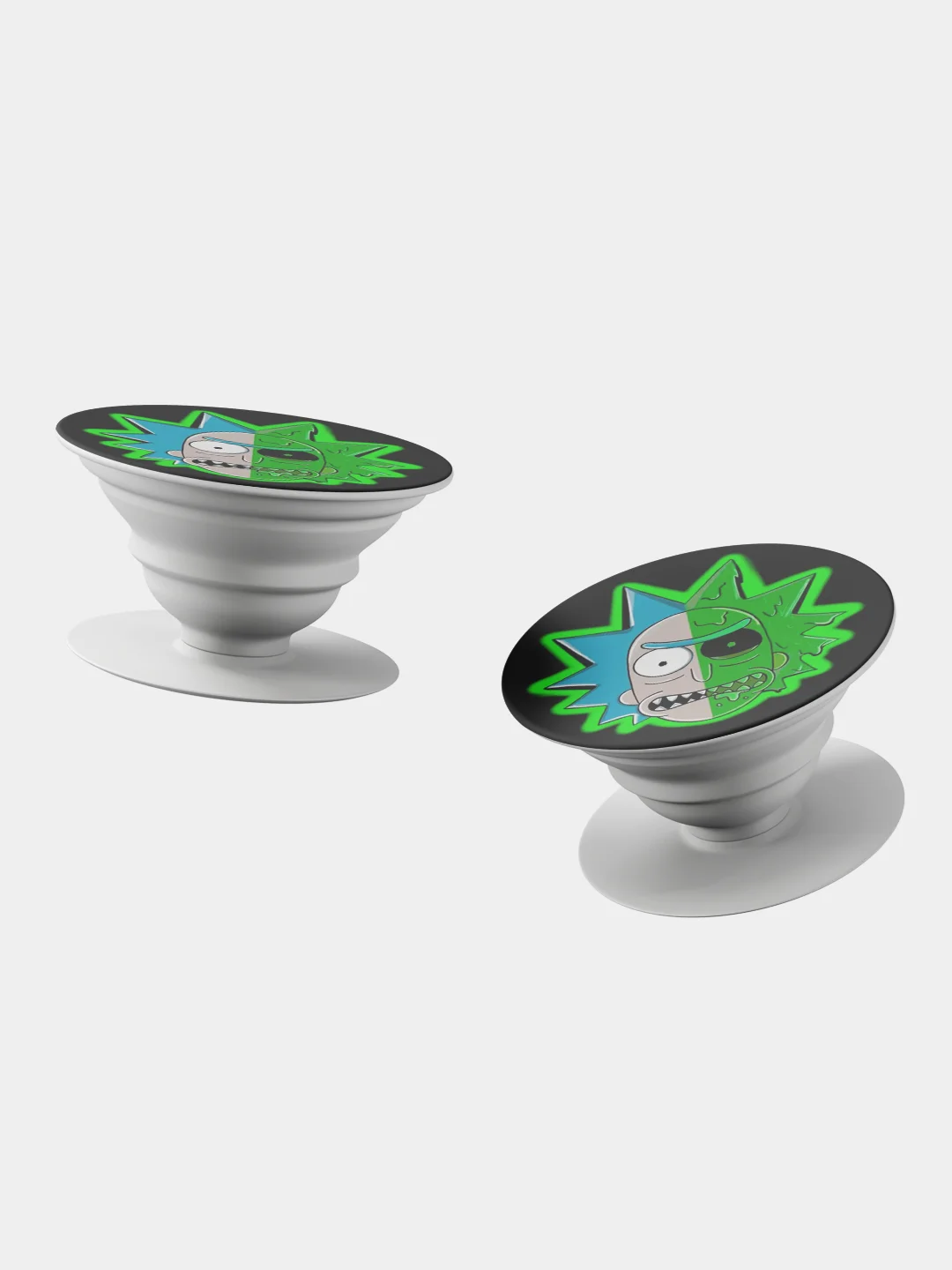 Бежевый меланж держатель для телефона PopSocket (попсокет), с рисунками