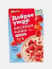 Каша быстрого приготовления Увелка "Овсяная", с клубникой,  5 х 40 г