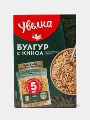 Смесь крупы пшеничной Увелка, булгур с киноа, 5 х 80 г