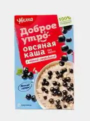 Каша быстрого приготовления Увелка "Овсяная", с черной смородиной,  5 х 40 г