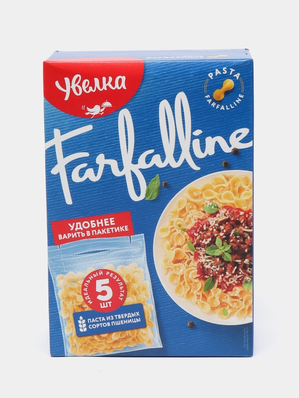 Паста Увелка "Фарфаллине", 5 х 80 г
