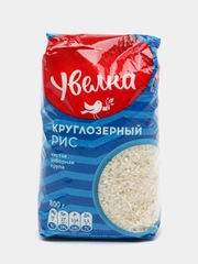 Рис Увелка, круглозерный, шлифованный, 800 г