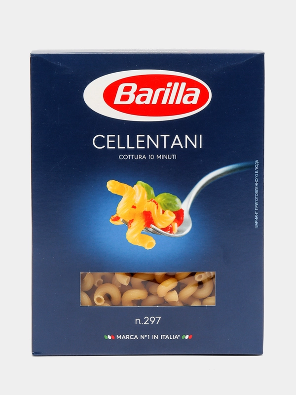 Макаронные изделия Barilla Cellentani n.297 из твёрдых сортов пшеницы, 450г