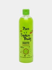 7DAYS Гель для душа шиммером / блестками ENERGIZING SHOWER GEL, "Для активных нату, 400 мл
