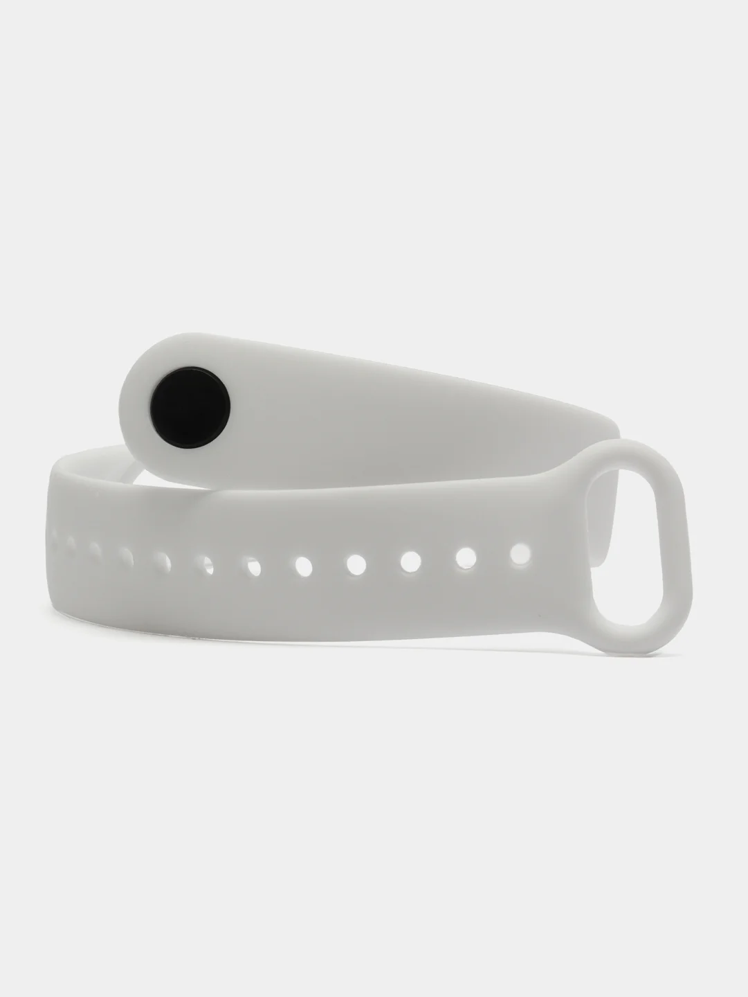 Белый силиконовый ремешок для Xiaomi Mi Band 5 / 6 /  7