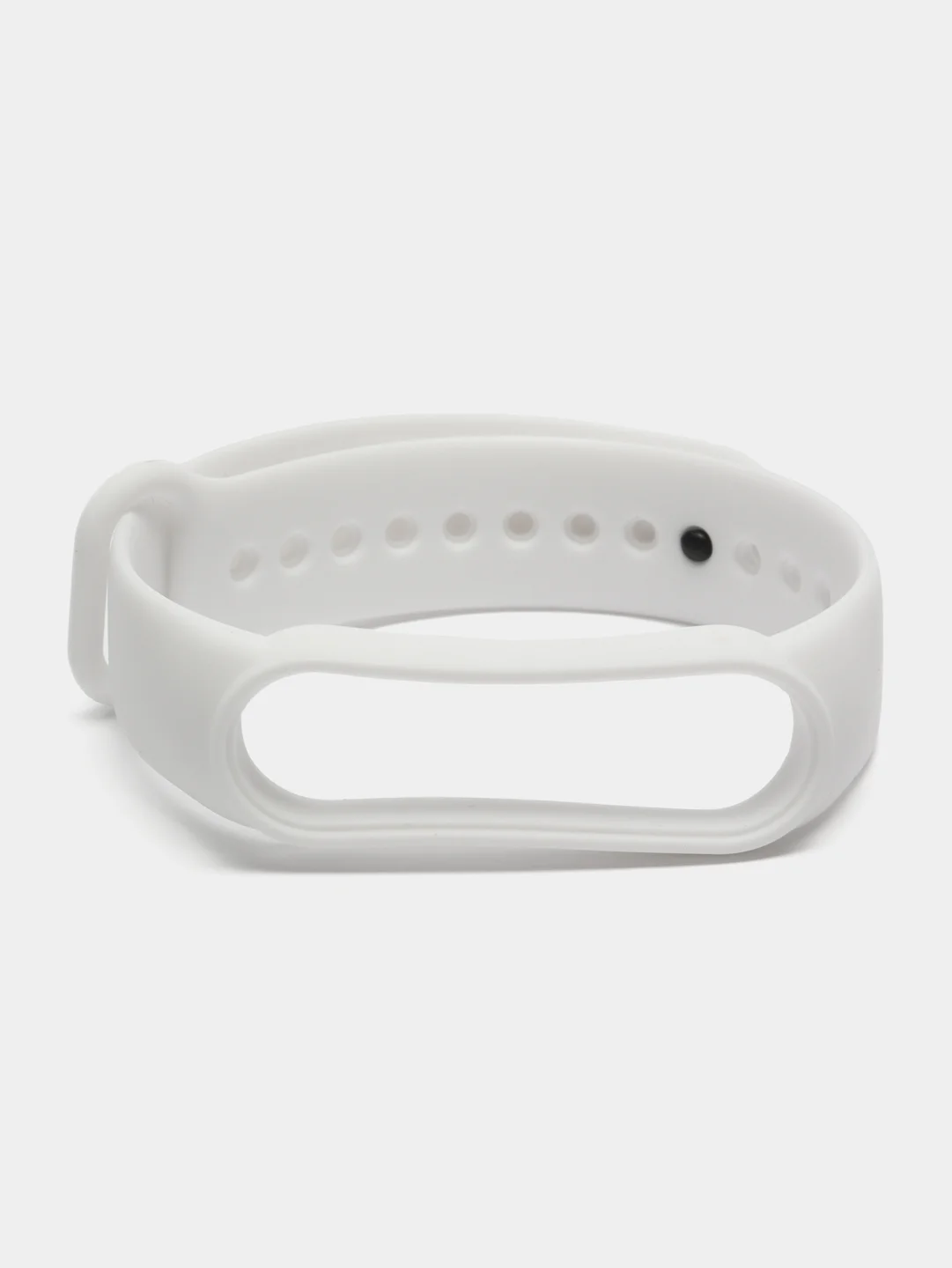 Белый силиконовый ремешок для Xiaomi Mi Band 5 / 6 /  7