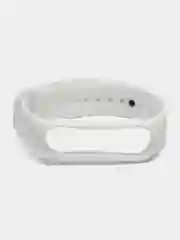 Белый силиконовый ремешок для Xiaomi Mi Band 5 / 6 /  7