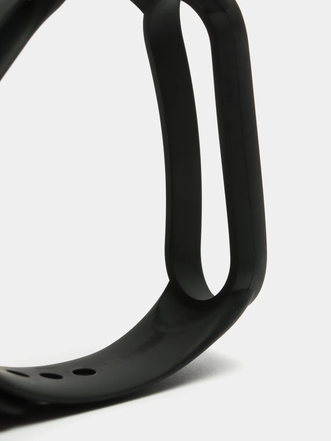 Черный силиконовый ремешок для Xiaomi Mi Band 5 / 6 /  7