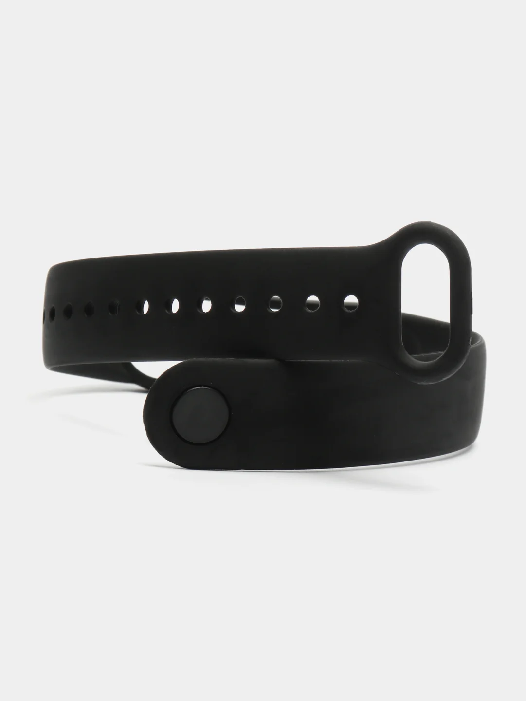 Черный силиконовый ремешок для Xiaomi Mi Band 5 / 6 /  7