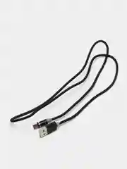 Черный магнитный кабель зарядка 360 градусов MicroUSB, Type C, Lighting 1A