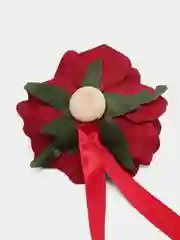 Бордовый магнитный держатель для штор "Роза", 1 штука