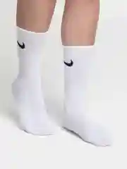 Носки женские высокие, белые, с принтом, спортивные