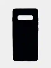 Черный чехол Samsung Galaxy S10+ / S10 Plus, Галакси С10+ / С10 Плюс, силиконовый цветной матовый