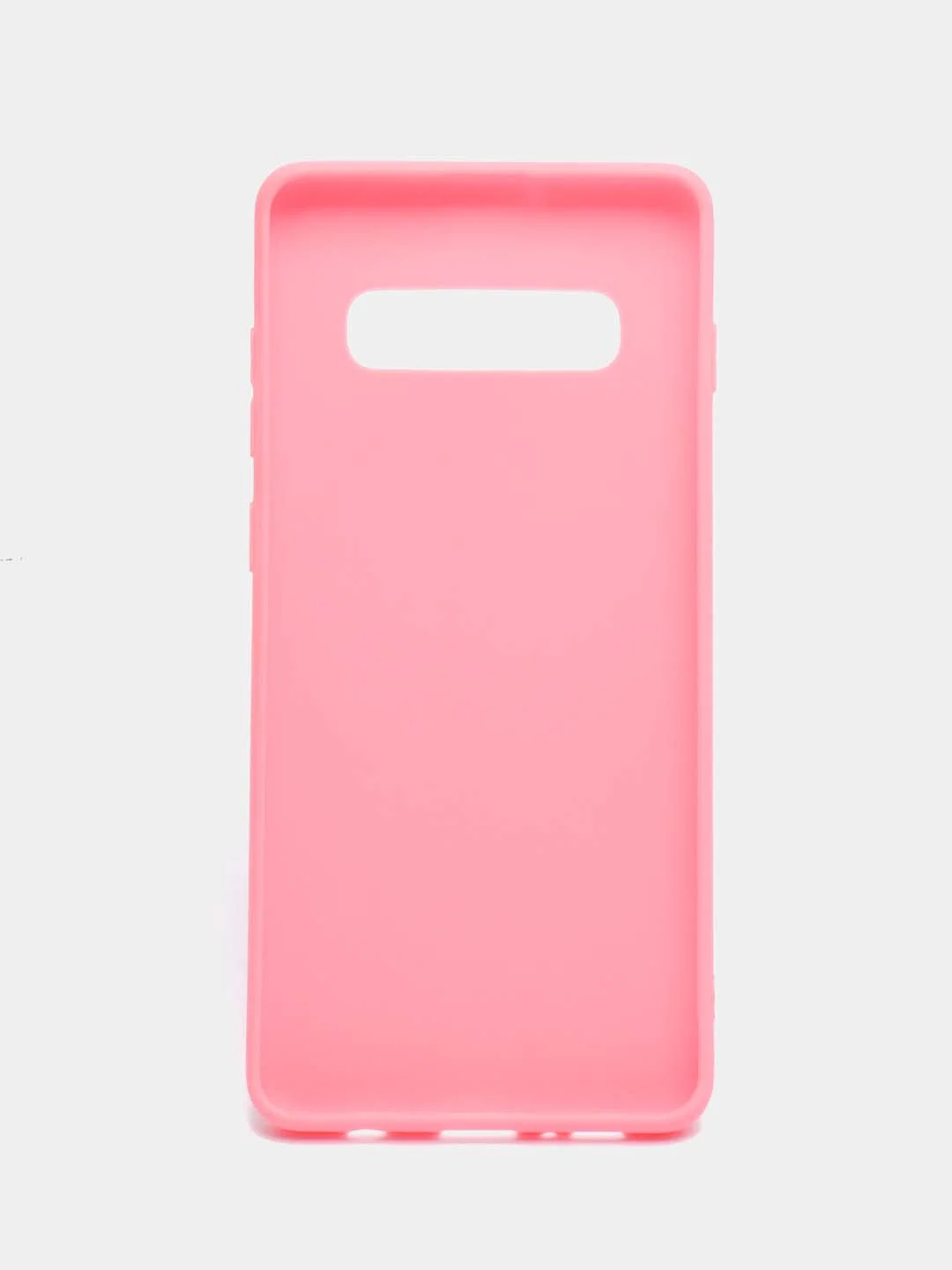 Розовый чехол Samsung Galaxy S10+ / S10 Plus, Галакси С10+ / С10 Плюс, силиконовый цветной матовый