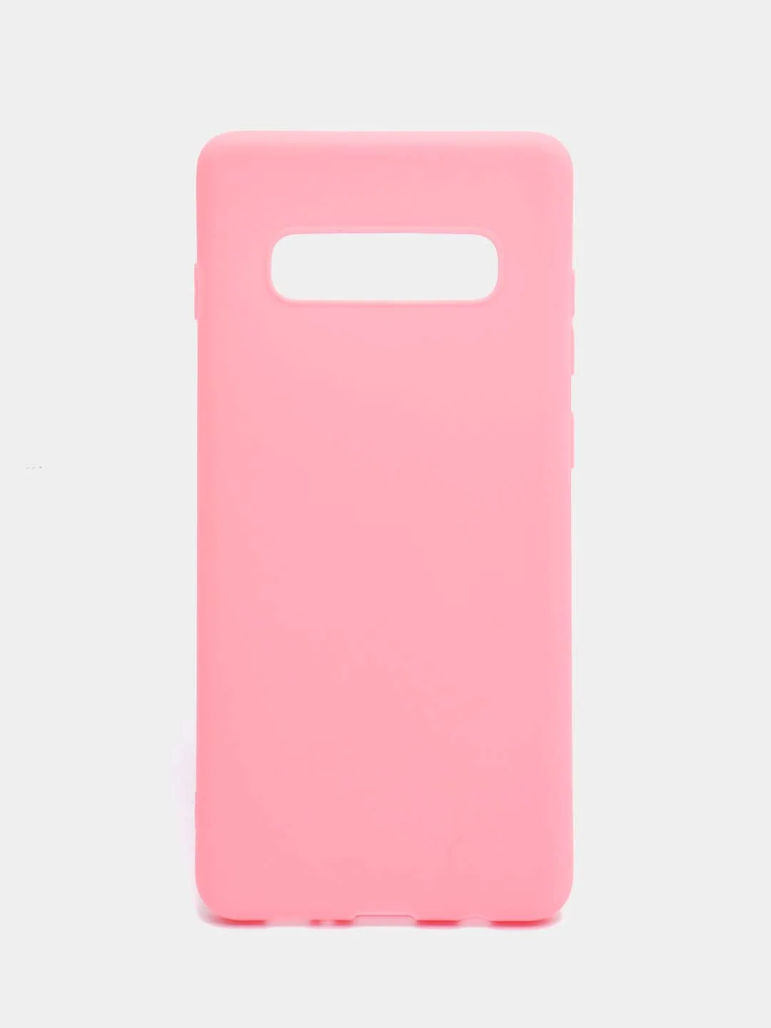 Розовый чехол Samsung Galaxy S10+ / S10 Plus, Галакси С10+ / С10 Плюс, силиконовый цветной матовый