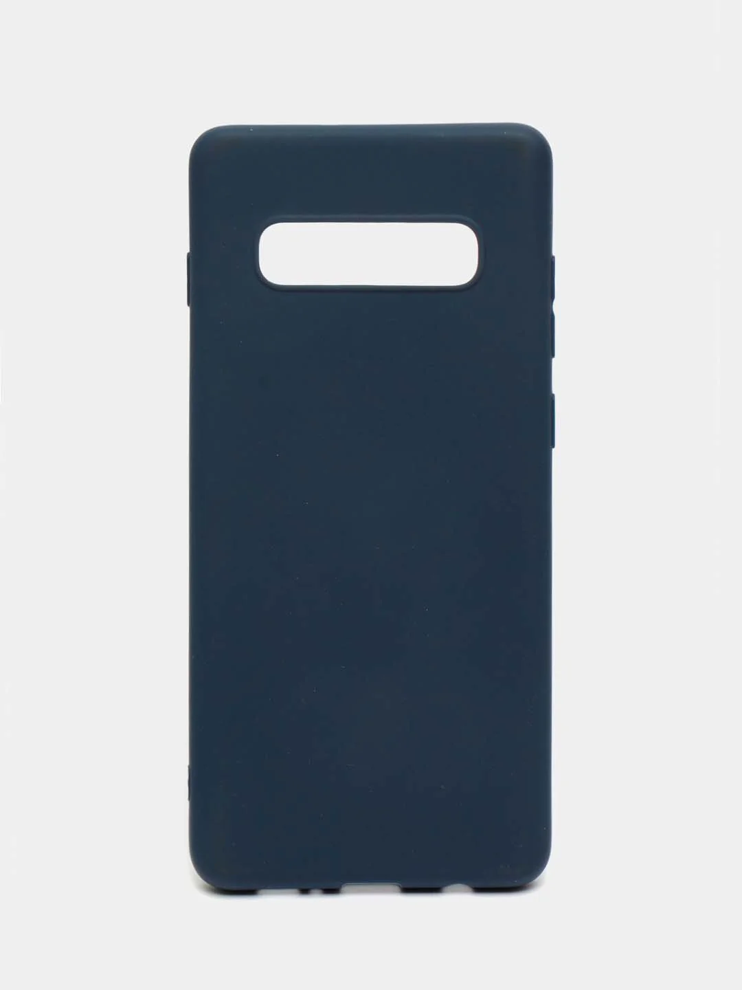 Темно-синий чехол Samsung Galaxy S10+ / S10 Plus, Галакси С10+ / С10 Плюс, силиконовый цветной матовый