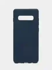 Темно-синий чехол Samsung Galaxy S10+ / S10 Plus, Галакси С10+ / С10 Плюс, силиконовый цветной матовый
