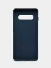 Темно-синий чехол Samsung Galaxy S10+ / S10 Plus, Галакси С10+ / С10 Плюс, силиконовый цветной матовый