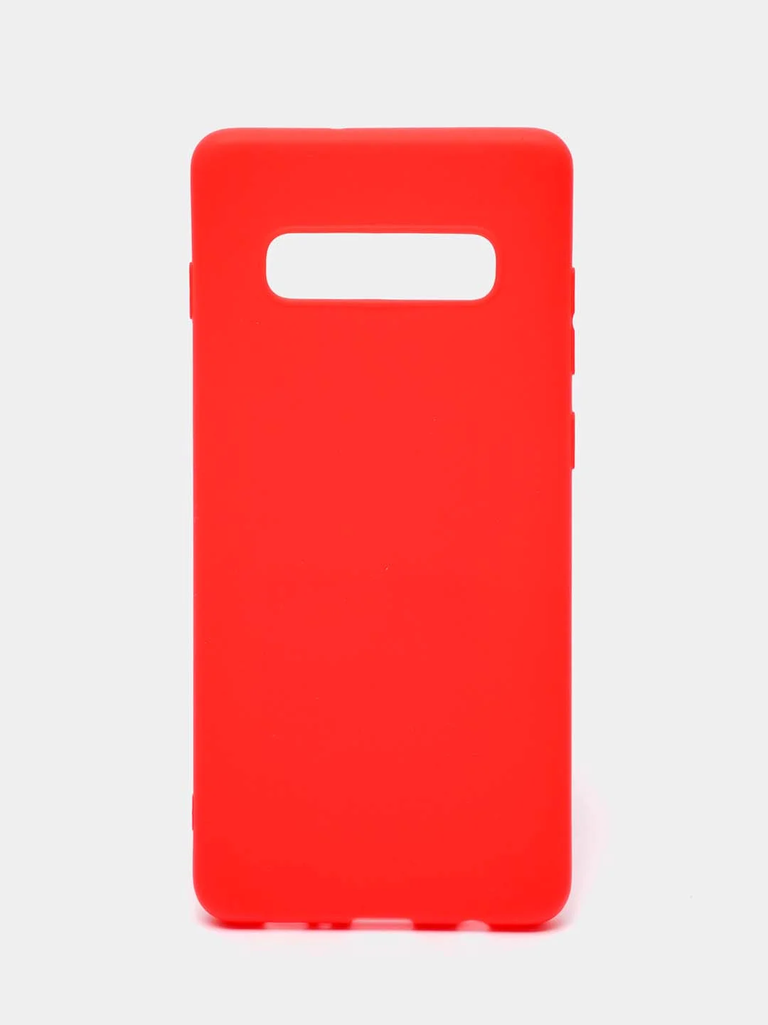 Красный чехол Samsung Galaxy S10+ / S10 Plus, Галакси С10+ / С10 Плюс, силиконовый цветной матовый