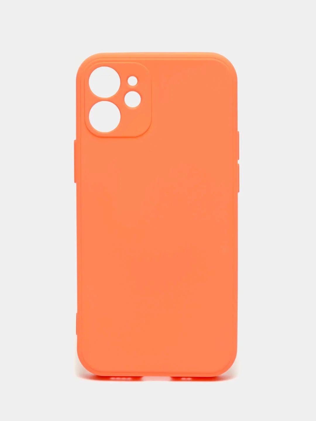 Оранжевый чехол iPhone 13 Mini 12 Mini 13 Pro с защитой камеры силиконовый с бархатной подкладкой
