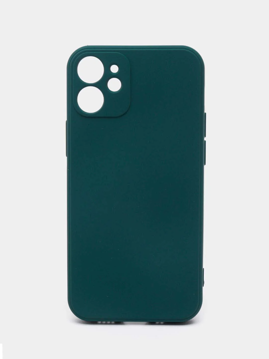 Зеленый чехол iPhone 13 Mini 12 Mini 13 Pro с защитой камеры силиконовый с бархатной подкладкой