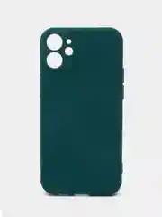 Зеленый чехол iPhone 13 Mini 12 Mini 13 Pro с защитой камеры силиконовый с бархатной подкладкой