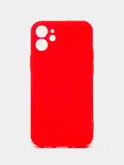 Красный чехол iPhone 13 Mini 12 Mini 13 Pro с защитой камеры силиконовый с бархатной подкладкой