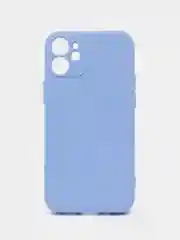 Голубой чехол iPhone 13 Mini 12 Mini 13 Pro с защитой камеры силиконовый с бархатной подкладкой