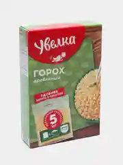 Крупа Увелка "Горох",  дробленый, 5 х 80 г