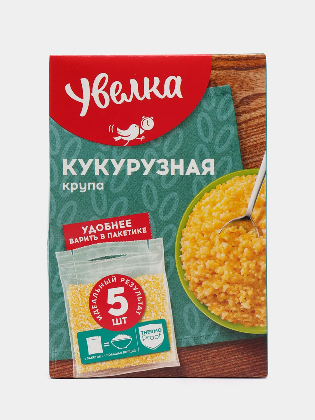 Крупа кукурузная Увелка, 5 х 80 г