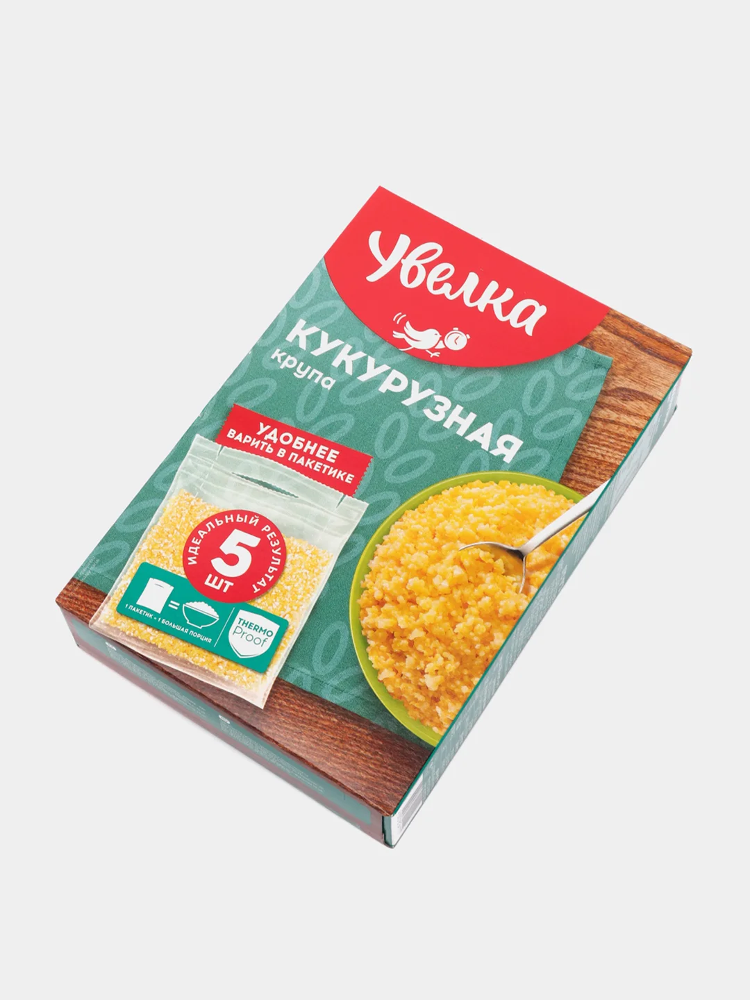 Крупа кукурузная Увелка, 5 х 80 г