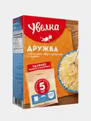 Смесь круп Увелка "Дружба", рис круглозерный и пшено шлифованное, 5 х 80 г