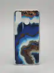 Золотой чехол Huawei Honor 9X Lite, Honor 8X, Хонор 8Х, силиконовый с мраморным рисунком