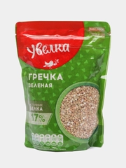 Крупа гречневая Увелка, ядрица, зеленая, непропаренная, 450 г