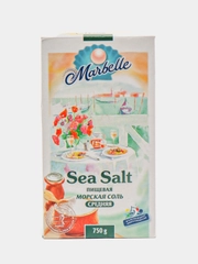 Морская соль Marbelle, пищевая, средний помол, 750 г