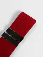 Красный эластичный пояс с пряжкой, женский, под серебро, 3 расцветки