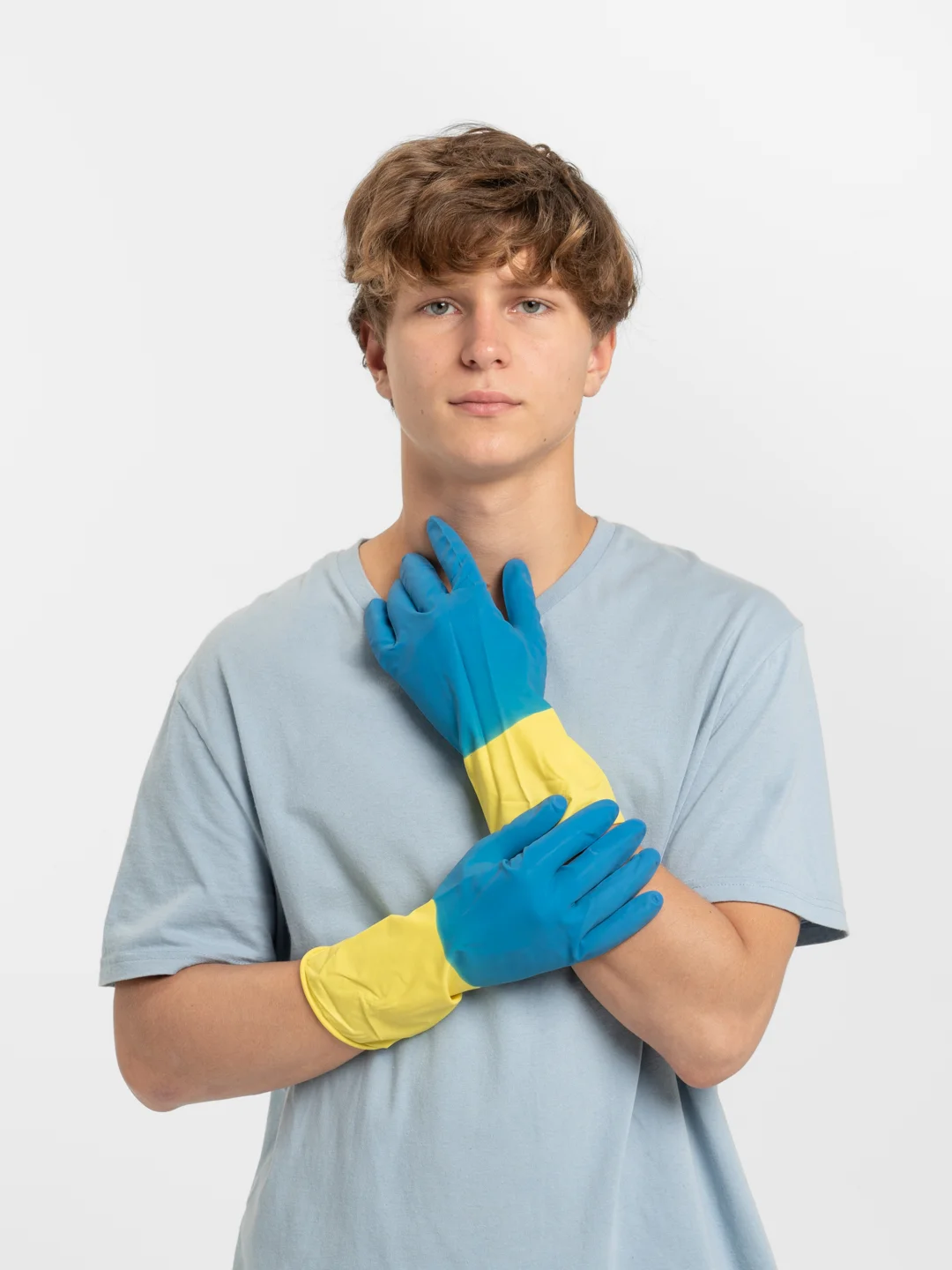 Перчатки хозяйственные Bicolor, размер S, M, L, XL