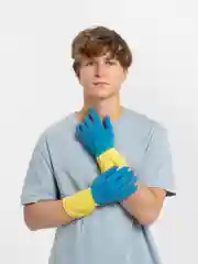 Перчатки хозяйственные Bicolor, размер S, M, L, XL
