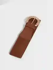Медный пояс женский эластичный, широкий, с металлической плетеной пряжкой, 3 цвета