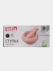 Белый ступка с пестиком 9*4,5 см, для измельчения, мрамор