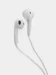 Белый наушники проводные EarPhones, с микрофоном, 3.5 мм, разные цвета