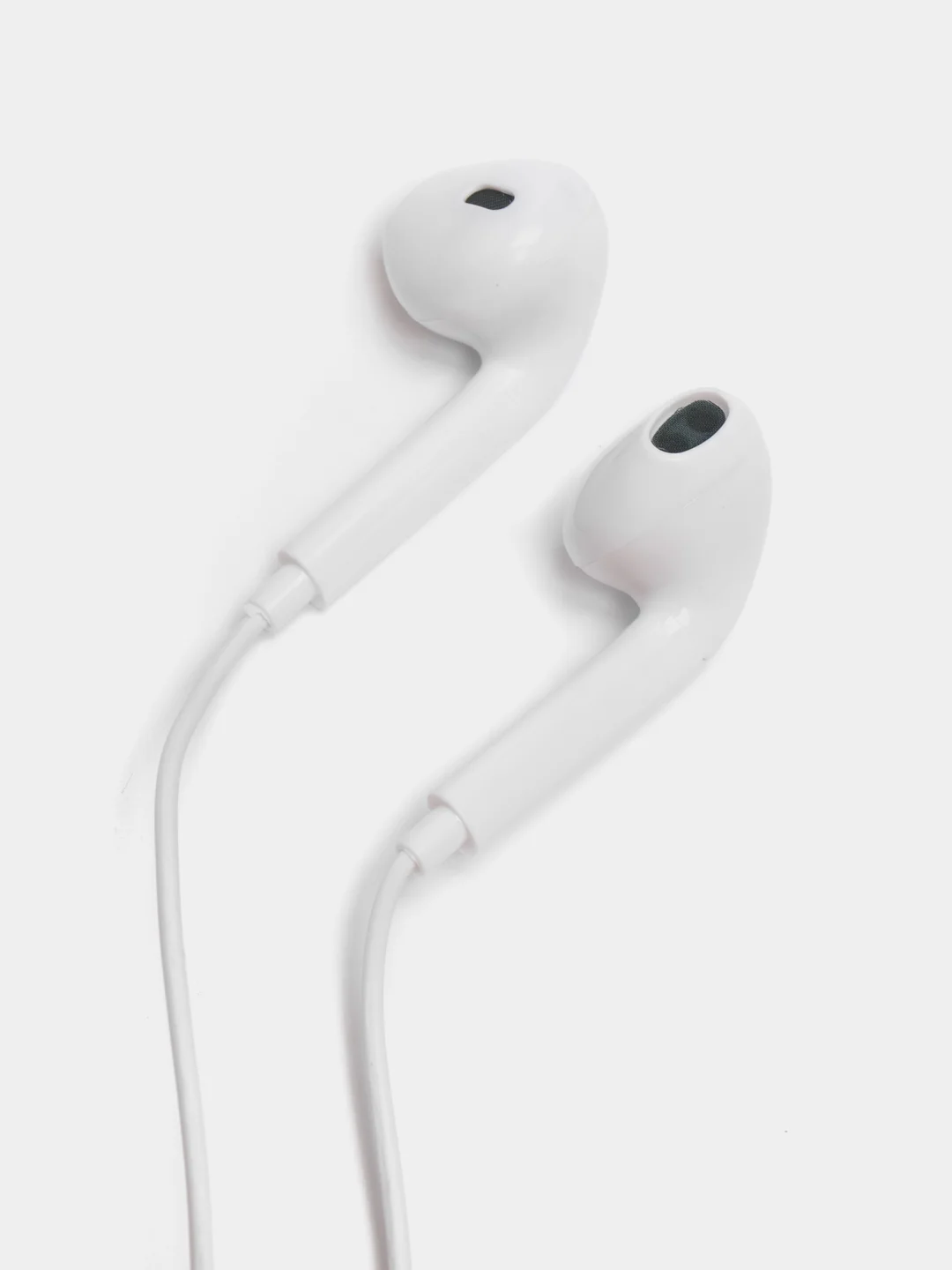 Белый наушники проводные EarPhones, с микрофоном, 3.5 мм, разные цвета