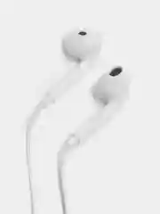 Белый наушники проводные EarPhones, с микрофоном, 3.5 мм, разные цвета